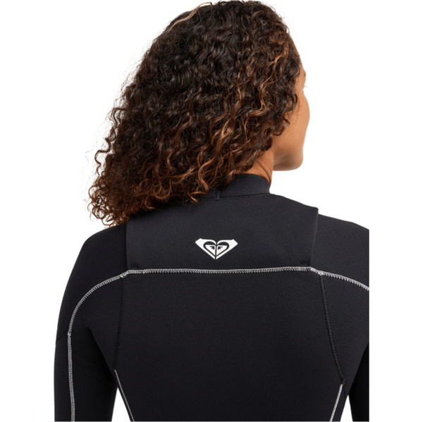 2026 Roxy Dames Elite Xtra Stretch 3/2mm Borst Ritssluiting Wetsuit 26BW213503 - Black